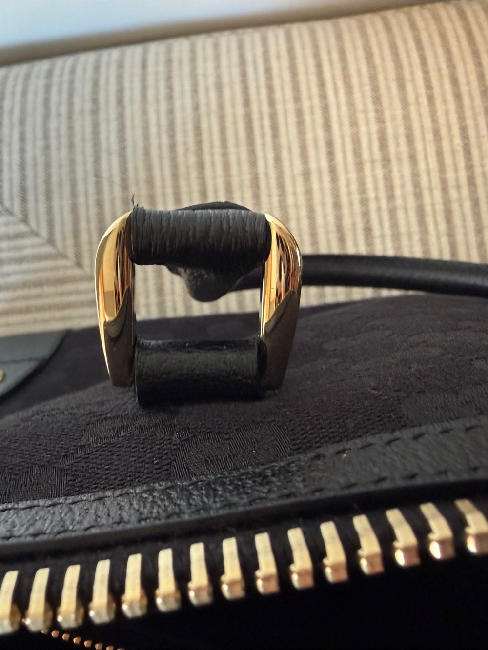 Gucci Black Canvas Leather Tote with COA and dust bag - Picture 10 of 12